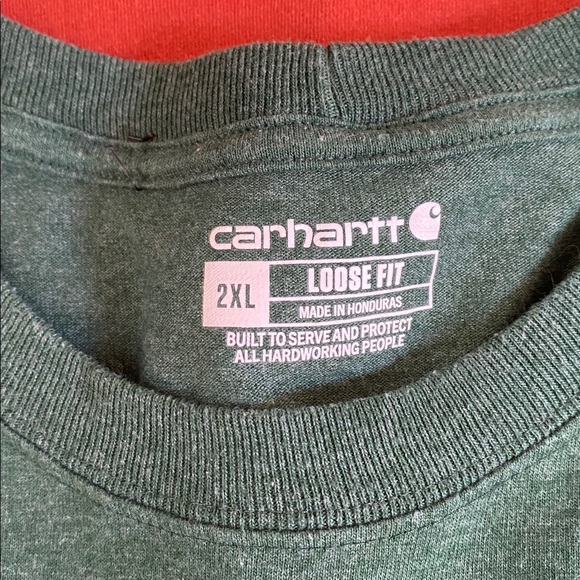 Carhartt Lot of 3  Men's Long Sleeve Tees - Gray, Green, Orange Sz 2XL - Picture 2 of 9